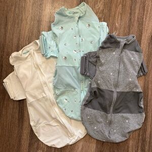 Happiest Baby SNOO Sacks (Ivory, Mint, Grey) Size Small